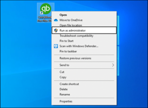 Run QB Software as Administrator to Solve the QuickBooks Error Code 15240